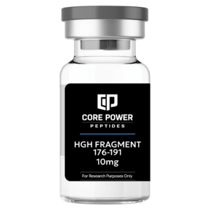 Core Power Peptides HGH Fragment 176-191 2mg vial label for research use