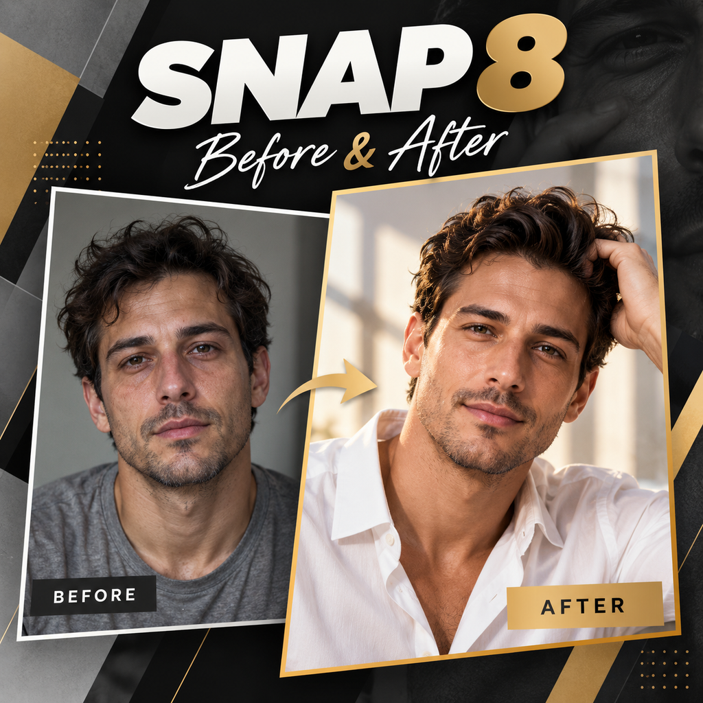 snap8 before and after men